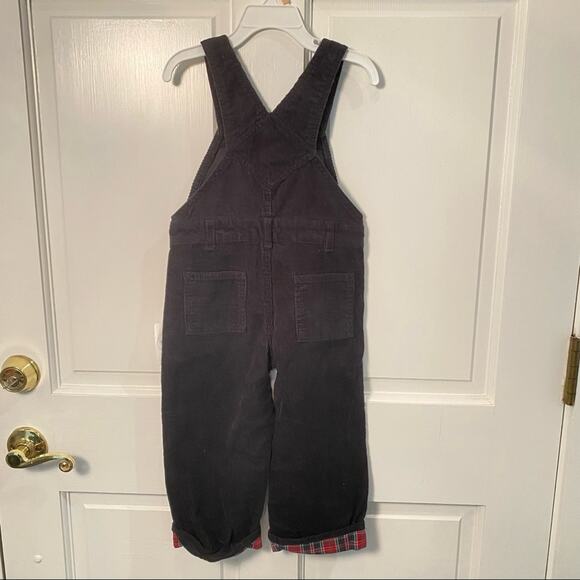 J. Khaki Corduroy Overalls baby boy embroidered Train Theme 24m NWT - Picture 7 of 8